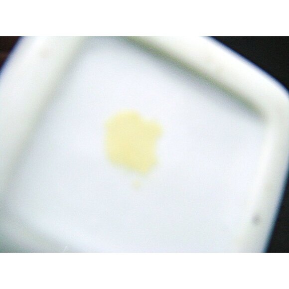 Vintage Hand Painted Floral Apothecary Trinket Ceramic Jar White Violet Flowers - Picture 7 of 10